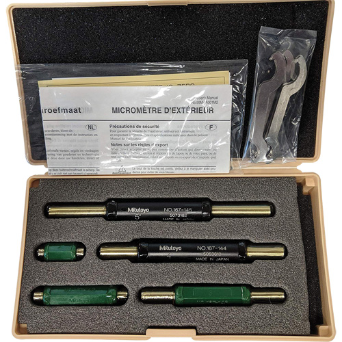 5-Piece Micrometer Pin Setting Standard Set Ontario Packaging