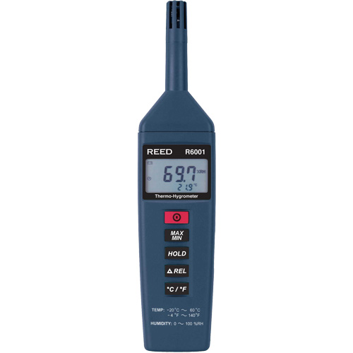Thermo-hygrom&egrave;tre avec certificat ISO, 0,0% - 100% RH, -4° - 140° F ( -20° - 60°C ) Ontario Packaging