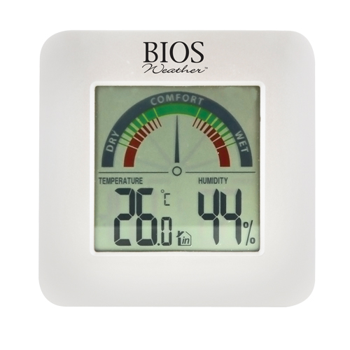 Hygrom&egrave;tres int&eacute;rieurs avec indicateur de confort BIOS, Contact, Num&eacute;rique, -58-158°F (-50-70°C) Ontario Packaging