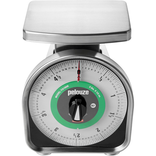 Balance m&eacute;canique &agrave; mesurer les portions Pelouze, Capacit&eacute; 5 lb / 2,3 kg, Graduations 10 g / 0,5 oz Ontario Packaging