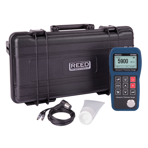 Ultrasonic Thickness Gauge, Digital Display, Ultrasound, 0.03" - 15.7" (0.65 mm - 400 mm) Range Ontario Packaging