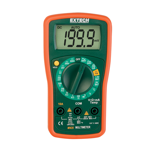 Digital Mini Multimeter, AC/DC Voltage, DC Current Ontario Packaging