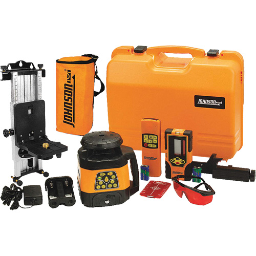 Laser rotatif horizontal et vertical &agrave; nivellement automatique et faisceau rouge, 200' (60 m), 635 N.m Ontario Packaging