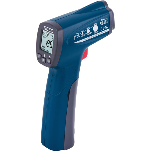 Thermom&egrave;tre &agrave; infrarouge, -25,6°- 752° F ( -32° - 400° C ), 12:1, &eacute;missivit&eacute; Ajustable Ontario Packaging