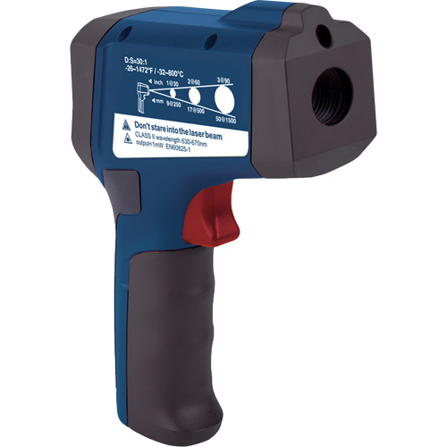 Professional Infrared Thermometer, -26 - 1472° F ( -32 - 800° C ), 30:1, Adjustable Emmissivity Ontario Packaging