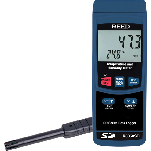 Data Logging Thermo-Hygrometer, 5% - 95% RH, 32° - 122° F ( 0° - 50°C ) Ontario Packaging