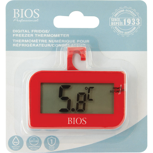 Thermom&egrave;tre num&eacute;rique de r&eacute;frig&eacute;rateur et cong&eacute;lateur, Sans contact, Num&eacute;rique, -4-122°F ( -20-50°C) Ontario Packaging