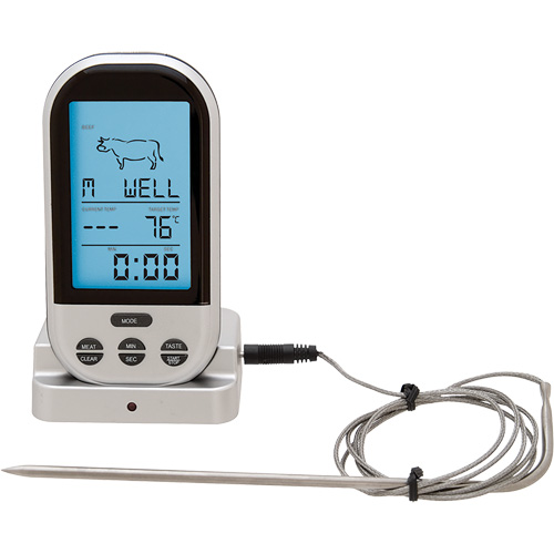 Wireless Meat & Poultry Thermometer, Contact, Digital, 32-482°F (0-250°C) Ontario Packaging