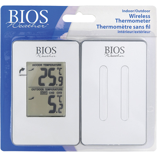 Indoor/Outdoor Wireless Thermometer, Non-Contact, Analogue, 31-158°F (-35-70°C) Ontario Packaging