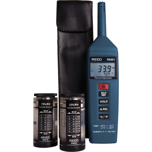 N&eacute;cessaire de thermo-hygrom&egrave;tre, 0,0% - 100% RH, -4°- 140° F (-20° - 60° C) Ontario Packaging