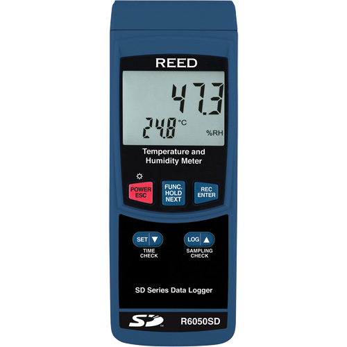 Thermo-hygrom&egrave;tre &agrave; enregistrement de donn&eacute;es avec certificat de calibration, 5% - 95% HR, 32° - 122° F (0° - 50°C) Ontario Packaging