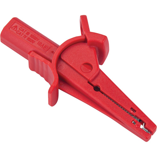 Pince crocodile rouge pour le v&eacute;rificateur disolement haute tension R5002 Ontario Packaging