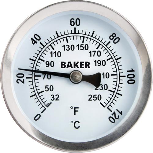 Pipe Surface Thermometer, Non-Contact, Analogue, 32-250°F (0-120°C) Ontario Packaging