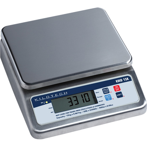 Bench Weighing Scale, 15 Kg Cap., 1 g Graduations Ontario Packaging