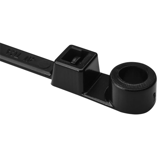 Attache de c&acirc;ble &agrave; vis, Longueur 12-2/5", R&eacute;sistance &agrave; la traction 50 lb, Noir Ontario Packaging