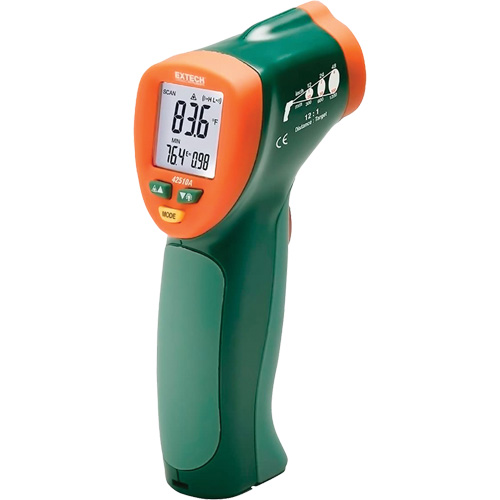 Wide Range Mini IR Thermometer, Non-Contact, Digital, -25-1200°F (-50-650°C) Ontario Packaging