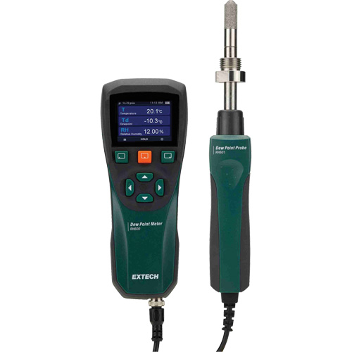 Dew Point Meter, 0 - 100% Moisture Range, 14°- 140° F ( -10° - 60° C ) Temperature Range Ontario Packaging