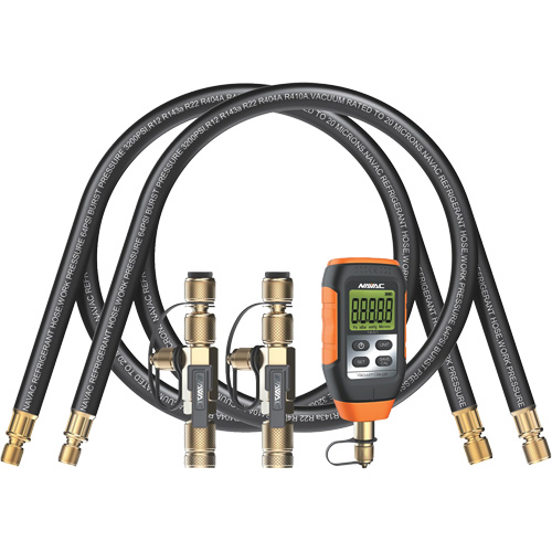 Rapid Evacuation Kit with Hoses, Core Tools, & Micron Gauge Ontario Packaging