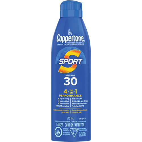 Sport&reg; Water Resistant Sunscreen, SPF 30, Aerosol Ontario Packaging