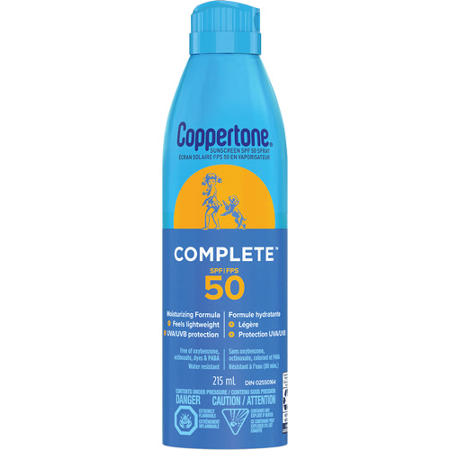 Sport&reg; Water Resistant Sunscreen, SPF 50, Aerosol Ontario Packaging