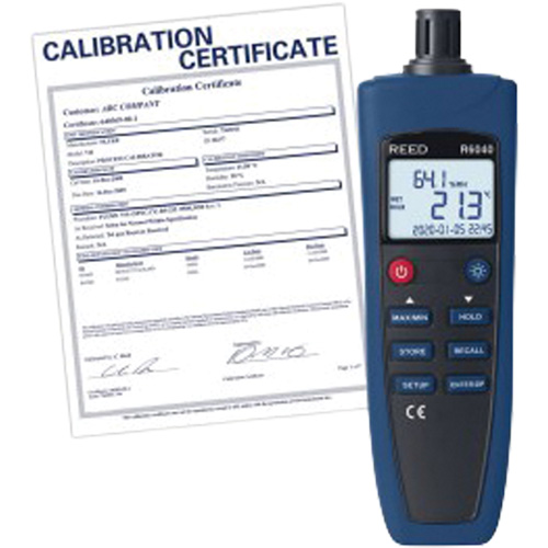 Psychrom&egrave;tre/Thermohygrom&egrave;tre avec certification traçable, 0% - 99,9% HR, -4°- 158° F ( -20° - 70° C ) Ontario Packaging