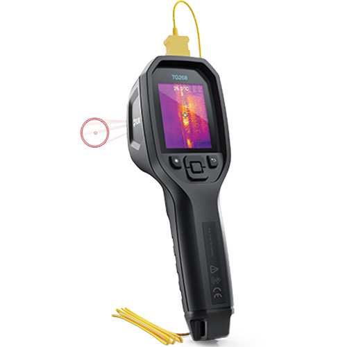 Cam&eacute;ra d'imagerie thermique IR 24:1 avec laser Bullseye et thermocouple de type K, 160 x 120 pixels, -10° - 45°C (14° - 113°F), 70 mK Ontario Packaging