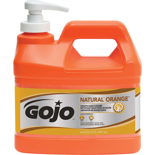Natural Orange Hand Cleaner, Cream, 1.89 L, Pump Bottle, Citrus/Orange Ontario Packaging