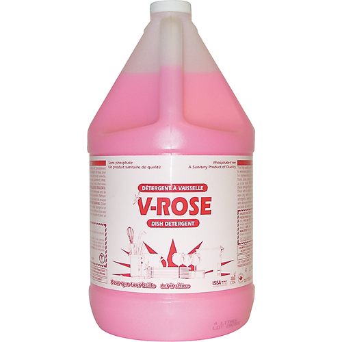 V-Rose Dish Detergent, Liquid, 4 L, Fresh Ontario Packaging