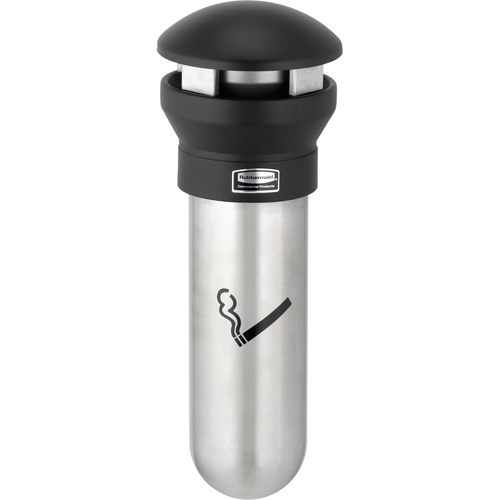 Solutions pour la gestion des m&eacute;gots de cigarettes Infinity, Montage mural, M&eacute;tal, Capacit&eacute; 0,60 gal./0,60 gal. US, Hauteur 18" Ontario Packaging