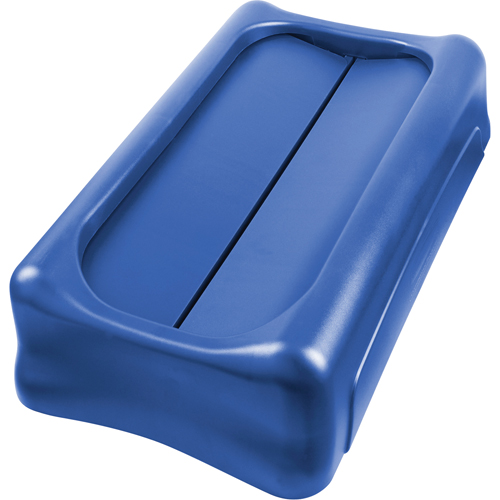 Slim Jim&reg; Waste Receptacle Lid, Swing Lid, Plastic, Fits Container Size: 22" x 11" Ontario Packaging