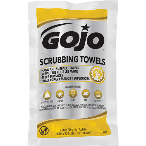 Serviettes nettoyantes, 80 lingettes, 12-1/4" x 10-1/2" Ontario Packaging