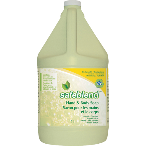 Savon pour les mains et le corps, Liquide, 4 L, Sans parfum Ontario Packaging