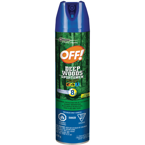 OFF! Deep Woods&reg; Sportsmen Insect Repellent, 30% DEET, Aerosol, 230 g Ontario Packaging