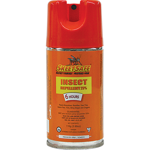Insectifuge SkeetSafe, DEET &agrave; 25 %, A&eacute;rosol, 3,9 oz Ontario Packaging