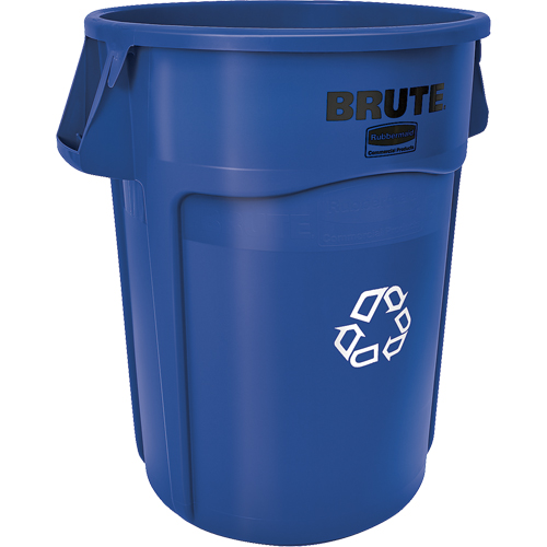 BRUTE&reg; Round Recycling Containers, Bulk, Plastic, 44 US gal. Ontario Packaging