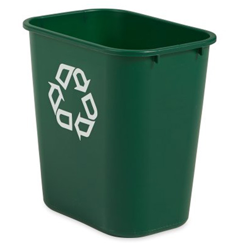 Corbeille moyenne pour le recyclage, De bureau, Plastique, 28 pintes US Ontario Packaging