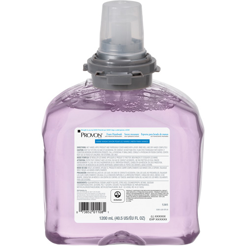 Savon pour les mains aux canneberges avec hydratants am&eacute;lior&eacute;s pour distributeur PROVON TFX, Mousse, 1200 ml, Parfum&eacute; Ontario Packaging