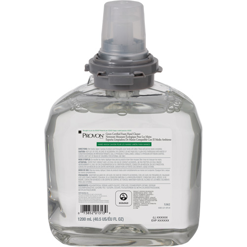 Green Certified Hand Soap for PROVON&reg; TFX Dispenser, Foam, 1200 ml, Scented Ontario Packaging