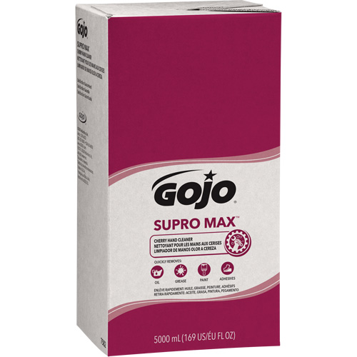 SUPRO MAX Hand Cleaner or GOJO&reg; PRO TDX Dispenser, Lotion, 5000 ml, Refill, Cherry Ontario Packaging