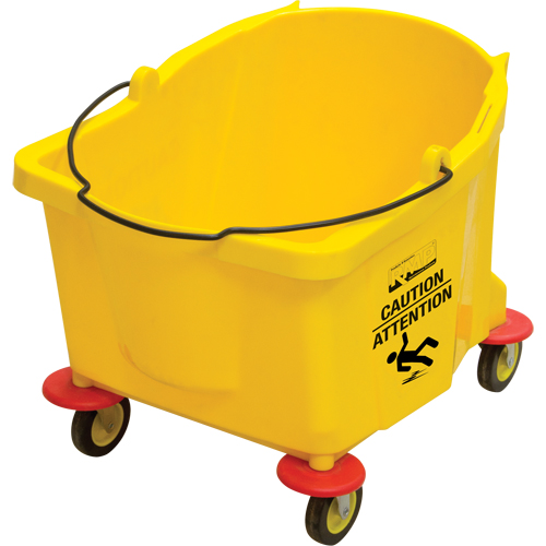 Mop Bucket, 9.5 US Gal. (38 qt.) Capacity, Yellow Ontario Packaging