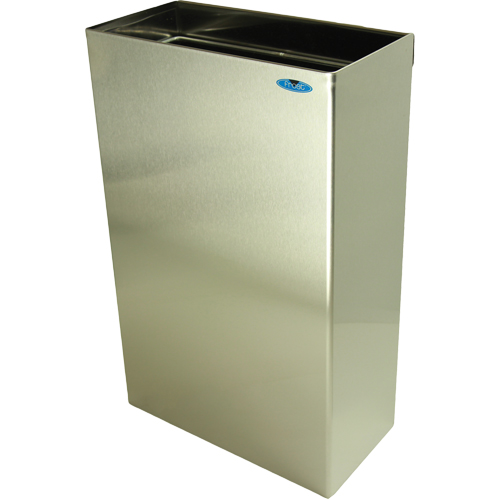 Wall Mounted Waste Receptacles, Stainless Steel, 11 US gal. Ontario Packaging