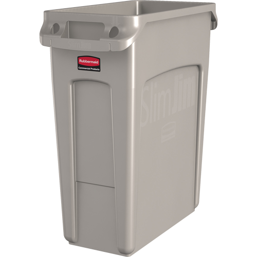 Slim Jim&reg; Vented Containers, Deskside, Polyethylene, 16 US gal. Ontario Packaging