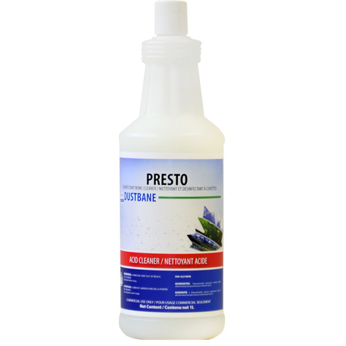 Nettoyant d&eacute;sinfectant &agrave; cuvettes Presto, 1 L, Bouteille Ontario Packaging