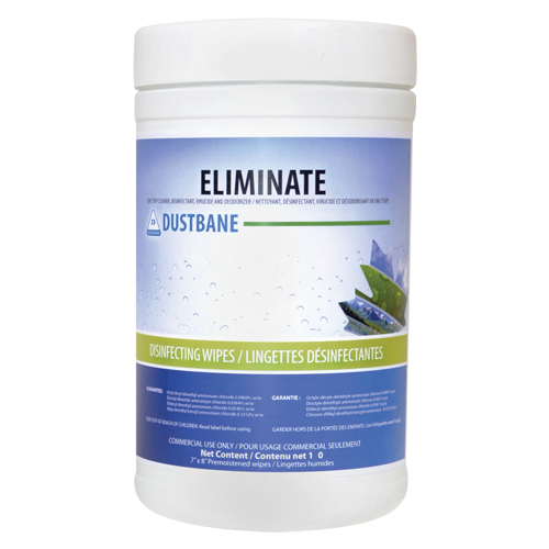 Eliminate Virucide Wipes, 7" x 8", 180 Count Ontario Packaging