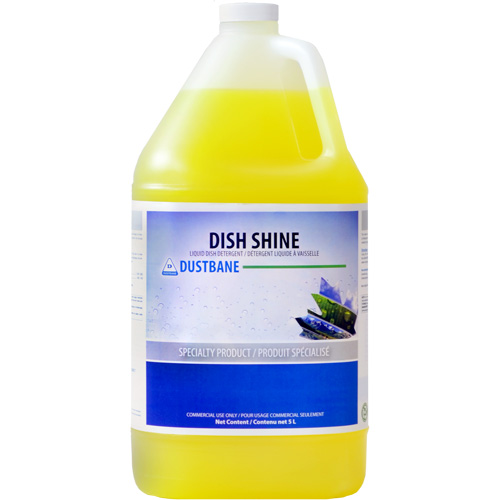 Dish Shine Detergent, Liquid, 5 L, Lemon Ontario Packaging