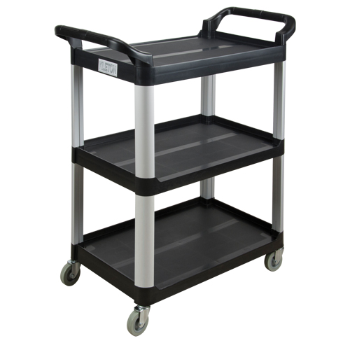 Utility Cart, 3 Tiers, 16-3/4" x 37" x 33-1/2", 250 lbs. Capacity Ontario Packaging