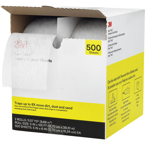 &eacute;poussi&eacute;reur Easy Trap, Microfibre, Blanc Ontario Packaging