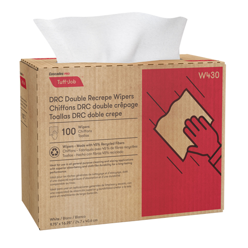 Chiffons Pro Tuff-Job, Tout usage, 9-3/4" lo x 16-1/2" la Ontario Packaging