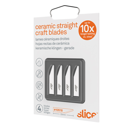 Slice Lames droites de couteau &agrave; bout arrondi en c&eacute;ramique, Style Simple Ontario Packaging