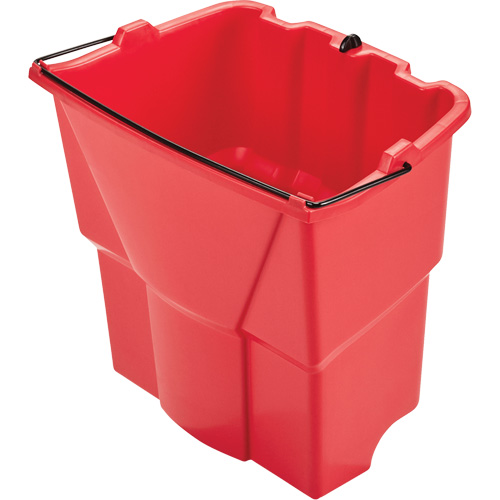Seau optionnel Wavebrake pour eau sale, Capacit&eacute; de 4.5 gal. US (18 pintes), Rouge Ontario Packaging